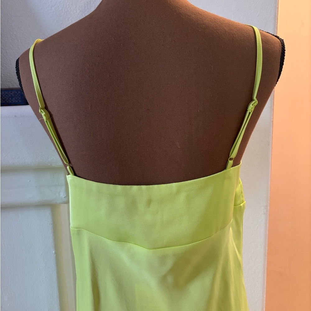 A New Day Lime NWT Green Spaghetti Strap Dress Size Small. - Picture 7 of 9